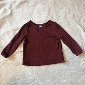Old Navy Kids Maroon Long Sleeve Tee